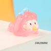 Desenho animado luminoso fofo série Nini menina deitada diy resina micro paisagem epóxi acessórios brinquedo enfeites