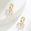 Pendientes Metálicos de Plata S925 con Pasador Retro Francés de Alta Gama, Pendientes para Mujer de Estilo Genial, Pendientes Personalizados y Elegantes