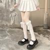 Calcetines de Encaje Lolita hasta la Pantorrilla Estilo Japonés Chica Suave Calcetines de Encaje con Lazo hasta Media Pantorrilla Algodón Sedas y Satines Dulces Calcetines de Princesa Calcetines para Niñas