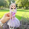 Colar de Luz de Fábrica Boneca Sereia Luz Piscante Asas de Anjo Boneca Luminosa Presente para Menina Brinquedo Infantil