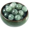 Cuentas sueltas de jade verde aceite. Una buena opción para hacer pulseras, collares y joyas con cuentas.