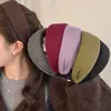 Faixa de Cabeça Listrada Larga para Mulheres, Estilo Luxuoso de Alta Qualidade, Design de Coroa Alta, Adequada para Uso Diário, Lavagem do Rosto, Faixa de Cabelo Antiderrapante