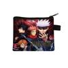 Cartera de Monedas Infantil Jujutsu Kaisen Portatarjetas de Llave para Estudiantes Bolsa de Almacenamiento de Monedas Anime Portatarjetas de Almacenamiento de Monedas