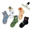 Calcetines de Niños Verano Finos Estilo Coreano Animales de Dibujos Animados Calcetines de Malla Niños Pequeños Primavera Verano Calcetines Ultra-finos de Media Pantorrilla