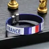 Pulsera de Equipo Nacional para el Mundial 2026 de Estados Unidos, Canadá y México, Pulsera para Muñeca de Fanático del Fútbol, Pulsera Tejida de Regalo Souvenir