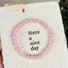 Pulsera de Loto de Perla de Cristal Rosa de Suministro de Fábrica Versátil y Favorecedora para Niñas, Pulsera de Jade para Transmisiones en Vivo y Atracciones Turísticas