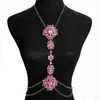 Collar de Joyería de Venta Caliente Transfronterizo Clásico Europeo y Americano Moda Diamante Largo Multicapa Cadena Corporal Cadena de Cintura en stock