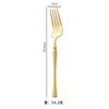 Cuchillo, tenedor y cuchara de acero inoxidable 304 transfronterizos con espejo engrosado, tenedor de fruta creativo de cintura pequeña, vajilla occidental para restaurante