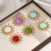 Joias Transfronteiriças Mais Vendidas Colar com Pingente de Sol Acessórios Aço Inoxidável Feito à Mão DIY Pulseira Colar Brinco Acessórios para Mulheres