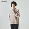 Roupas Masculinas Apo Transfronteiriças Masculinas Outono Tendência Patchwork Raglan Solta Gola Alta Jaqueta Cardigan Casual.