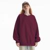 Moletom de Fleece Pesado 500g com Gola Redonda para Homens e Mulheres, Adequado para Primavera, Outono e Inverno, Estilo Americano Versátil Básico Solto Casual