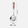 Espumadera Grande Espesada de Acero Inoxidable para Uso Doméstico, Adecuada para Sacar Albóndigas, Colador de Cocina, Cuchara Drenadora Comercial para Hot Pot