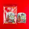 [Serie Hangzhou] Creativos Pegatinas Magnéticas Estereoscópicas de Madera para Refrigerador Ciudades Atracciones Turísticas Populares Souvenirs Culturales y Creativos