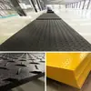 Placa Base para Carretera de Polietileno de Ultra Alto Peso Molecular Tablero de Pavimentación HDPE Antideslizante con Patrón de Hoja para Sitio de Construcción Base de Carretera Temporal Antihundimiento