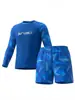 Traje de baño para niños para niños 2026 Nuevo estilo para niños con sobrepeso, Ropa de playa de alta elasticidad, Protección solar, Traje de baño de dos piezas de secado rápido