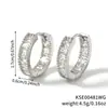 Moxi Transfronteiriço Novo Estiloso Colorido Multicor Cobre Incrustado Zircônia Estilo Europeu e Americano Moda Versátil Brincos Ear Cuffs Argolas