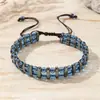 Amazon Venta Caliente Transfronteriza Pulsera de Piedra Negra para Hombre Pulsera de Hombre Moda Pulsera Elástica de Piedra Negra con Cuentas Venta al por Mayor