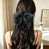 Presilha de Cabelo com Laço de Cetim Estilo Francês para Mulheres, Adiciona Volume na Parte de Trás da Cabeça, Realça o Volume do Cabelo, Presilha para Rabo de Cavalo, Acessório de Cabelo de Luxo e Elegante