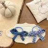 Estilo Coreano Nuevo Estilo Universitario Patrón Lazo para el Cabello Otoño e Invierno Retro Alta Elasticidad Cuerda para Cola de Caballo Cuerda para el Cabello Accesorios para la Cabeza
