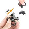 Fivela de engate rápido 20mm Fivela de pulseira Borboleta Fivela de pulseira de liberação rápida Fivela de engate rápido para alça tática Suporte de giratório QD para alça