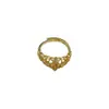 Anillo de encaje hueco con perla DIY ajuste de anillo de perla accesorios de joyería circonita microincrustada al por mayor anillo abierto ajustable