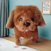 Cachorro de Brinquedo Elétrico Pelúcia para Crianças, Corgi Ursinho Realista que Anda e Late, Adequado para 1-3 Anos, Brinquedo Transfronteiriço