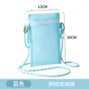 Bolsa para teléfono móvil de rejilla espacial, bolso pequeño cruzado, bolsa de almacenamiento para dispositivo de aprendizaje portátil, máquina de cuentos, audífono, bolsa de almacenamiento con cremallera