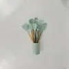 Conjunto de Utensílios de Cozinha Coloridos de Silicone Transfronteiriço de 12 Peças com Cabo de Madeira de Barril Frigideira Antiaderente Espátula de Silicone Colher de Sopa Espátula de Madeira Ferramentas de Cozinha
