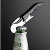 Navaja Multifuncional de Caballito de Mar Abridor de Botellas de Vino Portátil Plegable Herramienta para Abrir Tapas de Cerveza Abridor de Botellas