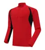 Conjunto de Roupas para Treinamento de Futebol Outono e Inverno para Homens e Mulheres Roupa Esportiva de Lazer ao Ar Livre para Adultos e Crianças Camisa de Manga Longa com Meio Zíper