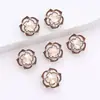 Exquisitas Cuentas de Vidrio Florales de Doble Capa Incrustadas Adecuadas para la Fabricación de Joyería DIY para Joyería Artesanal y Acero