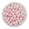 Cuentas Redondas de Acrílico Esmerilado Mate con Agujero Recto de 6-12 mm para Pulsera, Collar DIY, Accesorios para Ensartar, Cuentas para Bolsas Tejidas