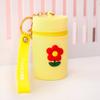 Bolsa Balde Mini Fofa, Porta-Moedas Balde Portátil, Bolsa de Moedas de Silicone, Bolsa para Fone de Ouvido e Cosméticos, Chaveiro Pingente