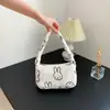 Bolso de Hombro de Felpa Suave de Moda Bolso Trendy Tipo Dumpling 2024 Nuevo Lindo Conejo Gran Capacidad Bolso de Cosméticos Trendy