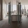 Manija de Puerta de Madera Maciza y Piedra Natural Estilo Diseñador Blanco Pescado Mármol Blanco Manija de Puerta de Cristal Par Personalización de Fábrica