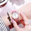 Moda da Coreia do Sul Estilo Coreano Simples Casual Melhor Amigo Casal Relógio de Lona Feminino Versátil Mostrador Grande