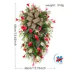 Decoraciones Navideñas Zonghong Corona Navideña Enredadera Cortina para Puerta Colgantes Adornos Hogar Luz LED Iluminada Escalera Decoración Colgante