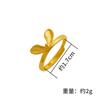 Nuevo collar de anillo de orejas de conejo vigoroso Joyería elegante de moda para mujer que combina con todo Colgante de anillo de joyería lindo chapado en oro