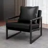 Sillón Individual de Hierro de Lujo Ligero de Nuevo Estilo Silla para Sala de Estar Doméstica Dormitorio Silla Popular Moderna para Café Silla de Negociación