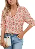 Estación independiente 2025 explosión camisa de verano para mujer nueva tendencia europea y americana camisa estampado de animales 3D