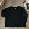 Camiseta de Manga Larga de Algodón Puro para Niñas 2026 Estilo Coreano Nueva Camiseta Básica Suave de Color Sólido para Niños, Estilo Versátil Japonés
