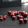 Direto da Fábrica Areia de Cristal de Minério Bruto Contas Redondas Contas Soltas Cinábrio Natural de Alto Teor Acessórios para Pulseira DIY Atacado