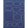 Fábrica en stock pegatinas de mezclilla autoadhesivas sin costuras simples que combinan con todo patrón de abrigo de pantalones de mezclilla pegatinas de parche rasgadas