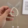 Asas de Anjo Acessórios de Cabelo Infantis Cabeça de Bola Pegador Traseiro Feminino Novo Enfeite de Franja para Rabo de Cavalo Torcedor de Cabelo Adulto