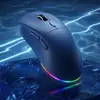 Ratón Bluetooth inalámbrico con logotipo personalizado, carga de modo dual, adecuado para escritorio y portátil, funcionamiento silencioso