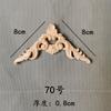 Madera Maciza Tallado Flor Tallada Pie de Aplique Esquina Xiangyun Flor de Esquina Murciélago Flor Triangular Estilo Chino Nicho Encaje Decorativo Estante Antiguo Flor