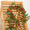 Enredadera de Rosas Simulada de Alta Gama, Enredadera Artificial de Flores Estilo Jardín, Arco de Pared, Envoltura para Tuberías Colgantes, Enredadera Decorativa para Cubrir y Decorar