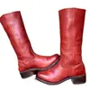 Comercio Exterior Transfronterizo Nuevo Estilo Europeo y Americano Vintage Botas de Vaquero Occidentales para Mujer Campus