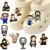 Novos sapatos Adams Wednesday com furos sapatos flor PVC borracha macia fivela de sapato sapatos de jardim fivela decorativa DIY