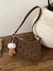 Bolsa Pequena Estilo Coreano para Mulheres, Nova Moda Outono e Inverno 2025, Design de Nicho, Bolsa Transversal com Corrente, Bolsa de Mão Pequena Feminina para Trabalho